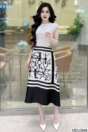 Váy Thiết Kế MDU3646 Sự Kết Hợp Hoàn Hảo Giữa Thanh Lịch Và Hiện Đại