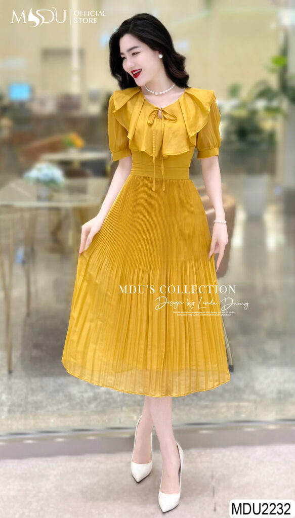 Váy Thiết Kế MDU2232 - Thiết Kế Độc Đáo Và Tinh Tế, Mang Lại Vẻ Đẹp Thanh Lịch Và Duyên Dáng