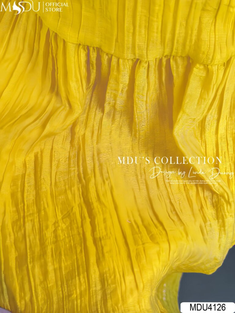 Váy Thiết Kế MDU4126 - Chất Liệu Tơ Xốp Nhăn Cao Cấp