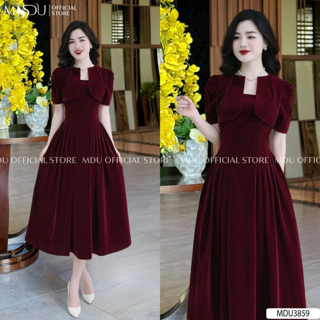 Đầm Vest Dự Tiệc Với Thiết Kế Áo Khoác Ngoài Liền Váy