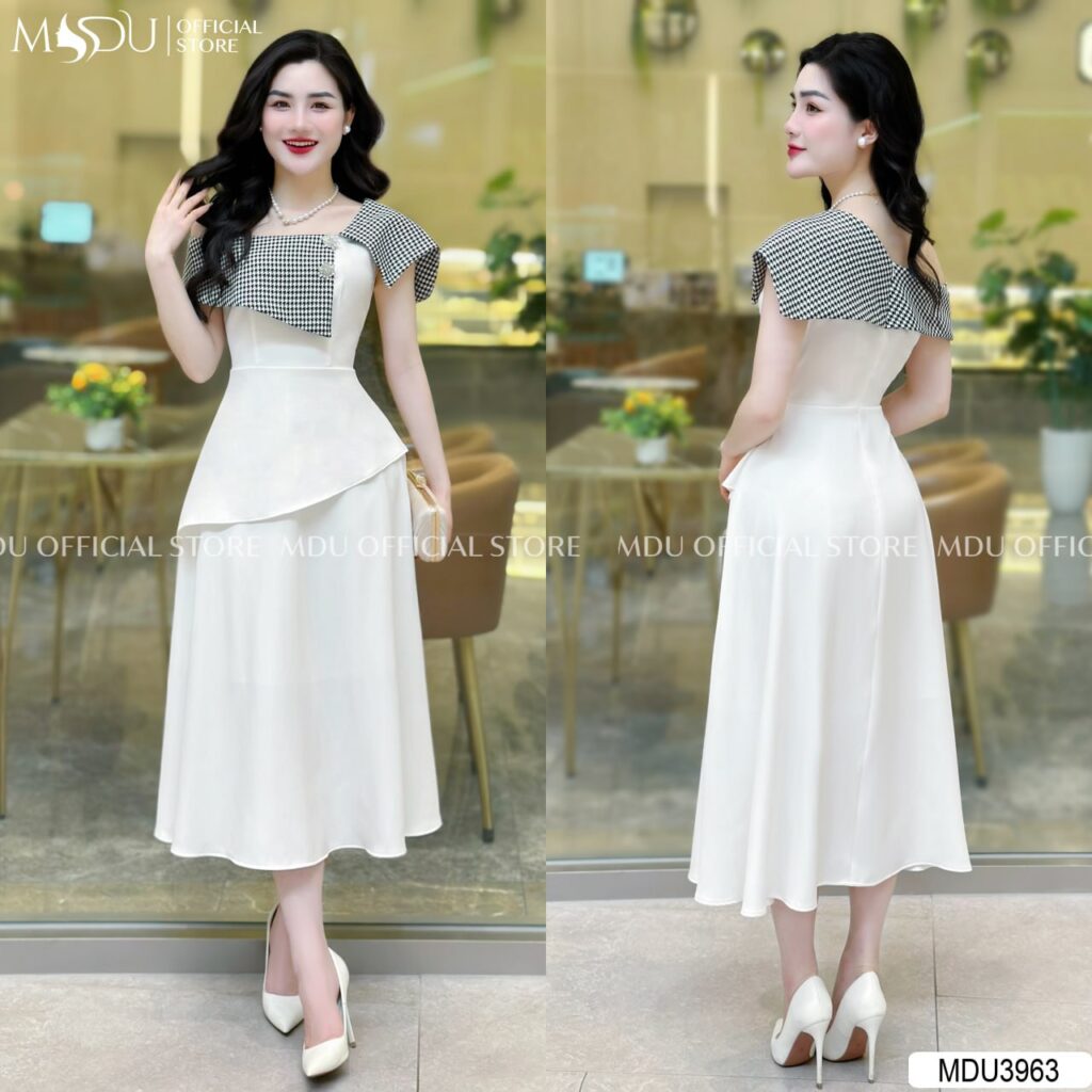 Đầm Tầng Công Chúa Chấm Bi Dễ Thương