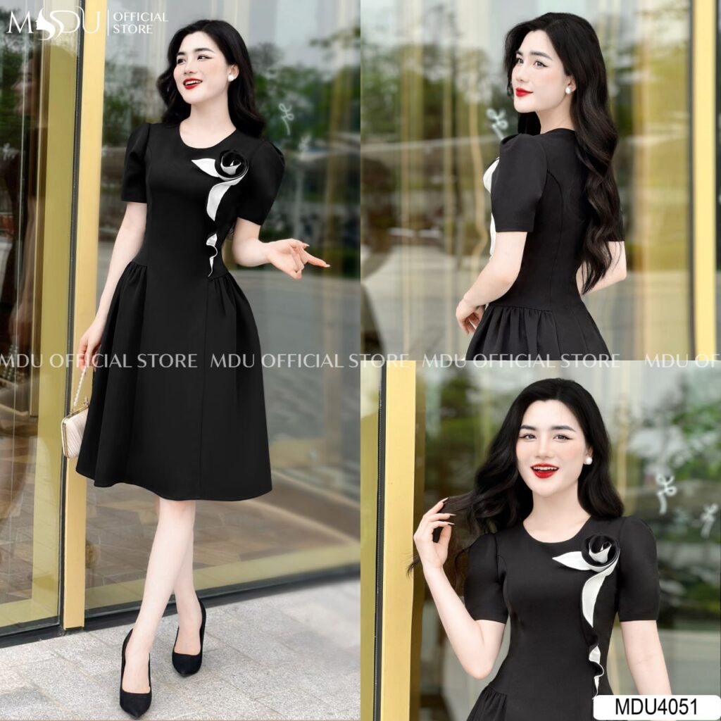 Váy Ngắn Công Sở Chất Liệu Cotton Thoáng Mát