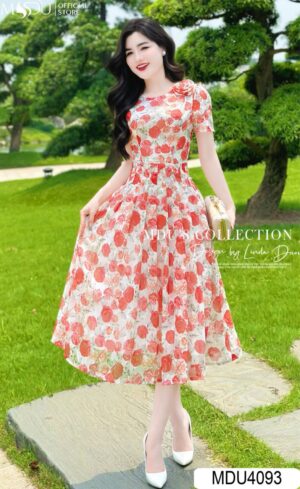 Váy Thiết Kế MDU4093 Bí Quyết Tỏa Sáng Cùng Váy Đầm Dáng Xoè Cùng MDUfashion