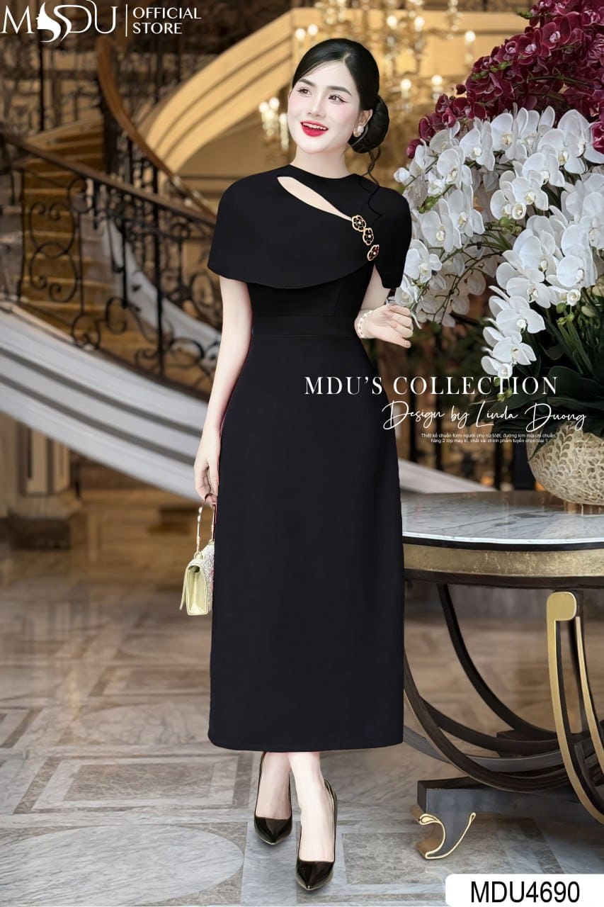 Các Kiểu Váy Đen Dự Tiệc Phổ Biến Nhất 2025 - Váy Maxi Đen