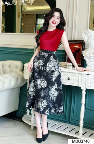 MDU3740 Đỉnh Cao Thanh Lịch Phối Hoa Văn Tinh Tế
