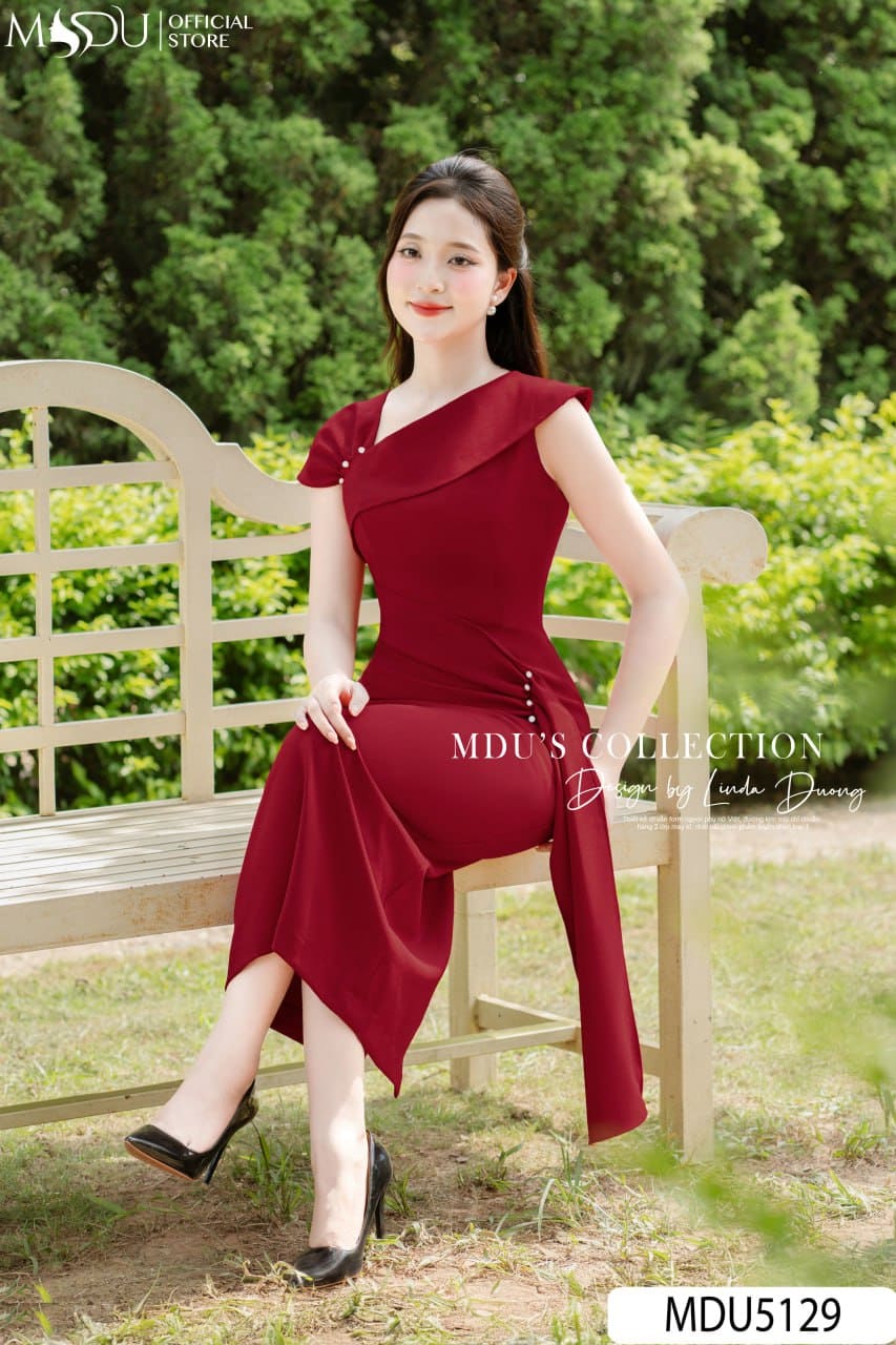 Đầm body dụ tiệc lệch vai - Gợi cảm tinh tế