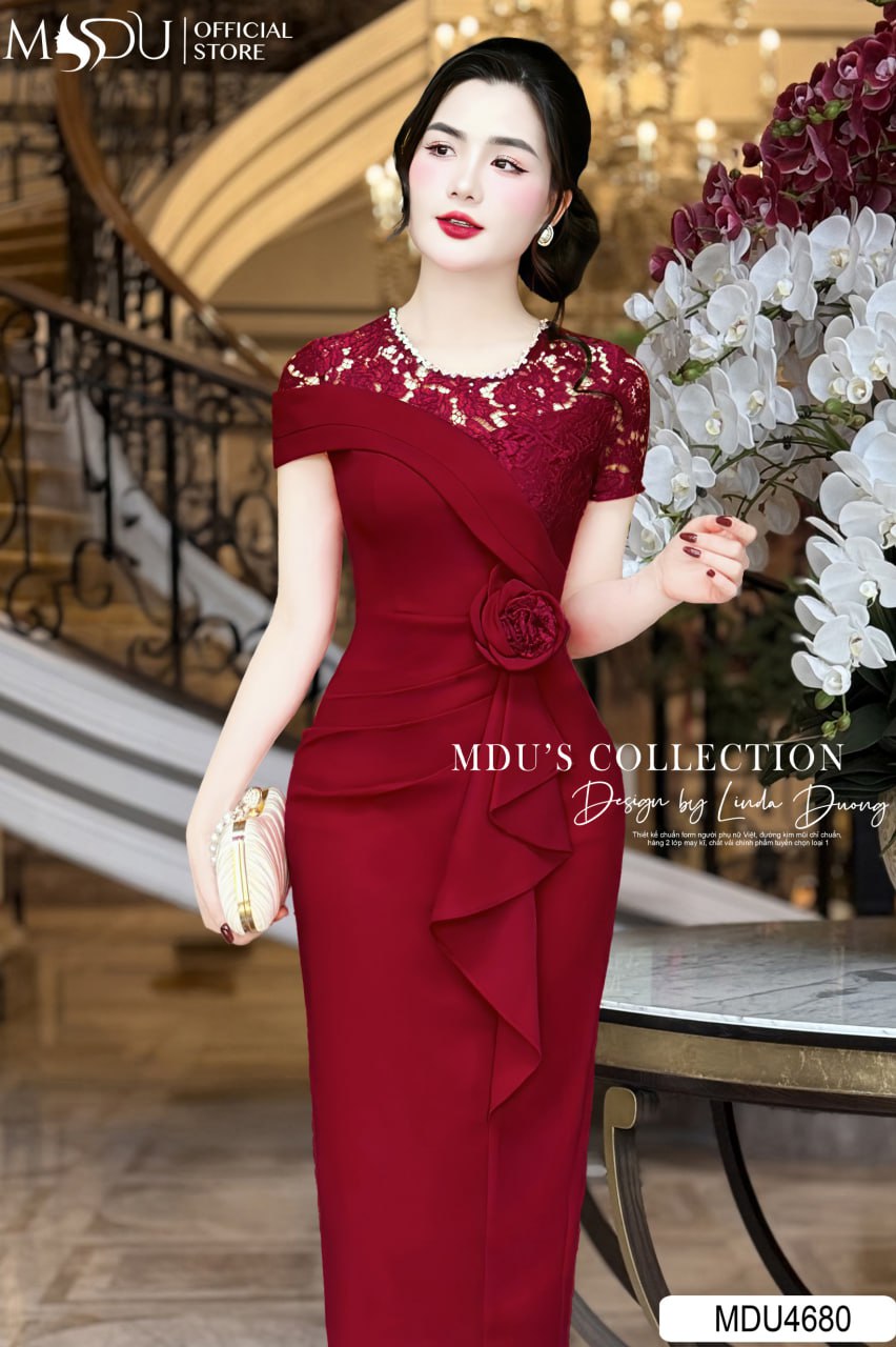 Đầm cá tính dự tiệc cut-out