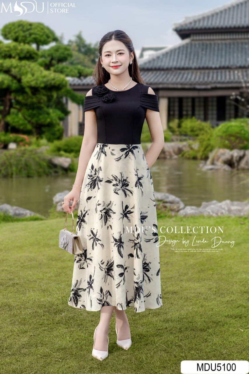 Phối Đồ Với Đầm Công Sở Trung Niên Dáng Dài