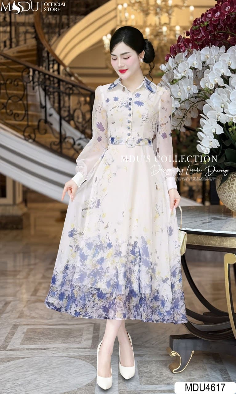 Những Kiểu Đầm Dự Tiệc Tay Dài Đẹp Lung Linh - Đầm Cổ Điển Tay Dài