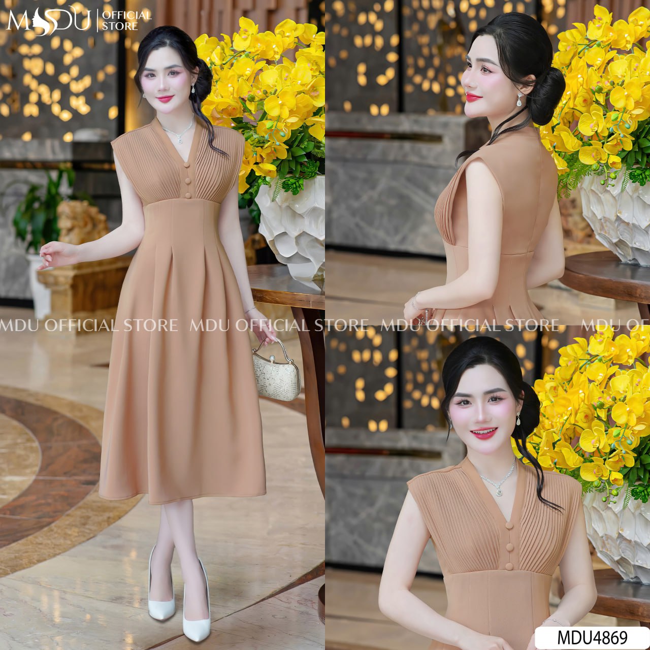 Bí Quyết Phối Đồ Với Đầm Dự Tiệc Xẻ Tà Để Tỏa Sáng Tuyệt Đối