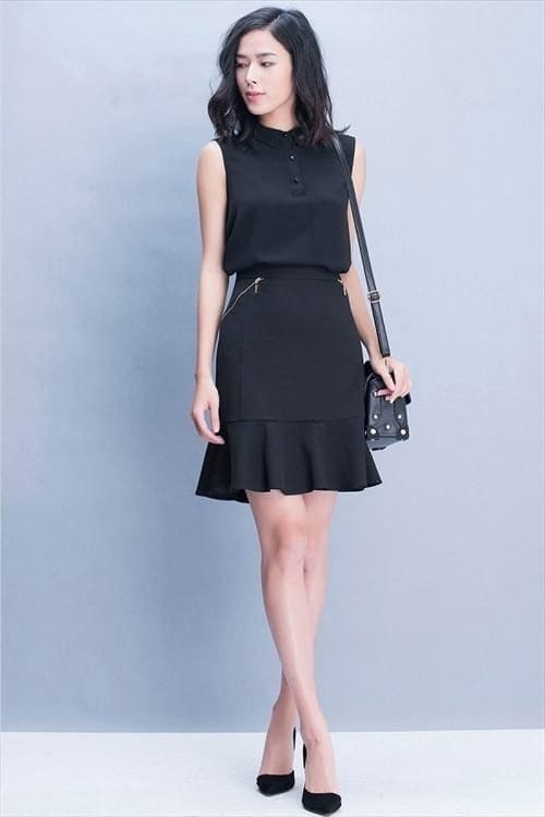 Các Kiểu Dáng Đầm Đuôi Cá Dự Tiệc Phù Hợp Mọi Vóc Dáng - Đầm Đuôi Cá Dáng Ngắn