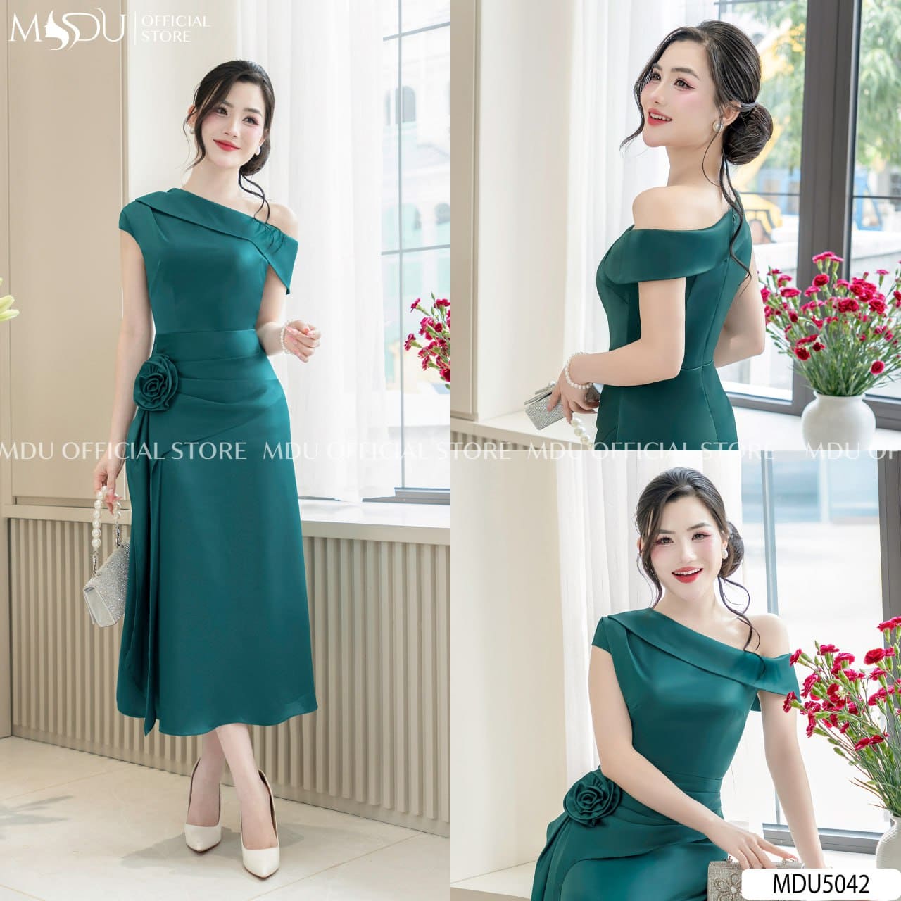 Bí Quyết Phối Phụ Kiện Cùng Đầm Lụa Dự Tiệc