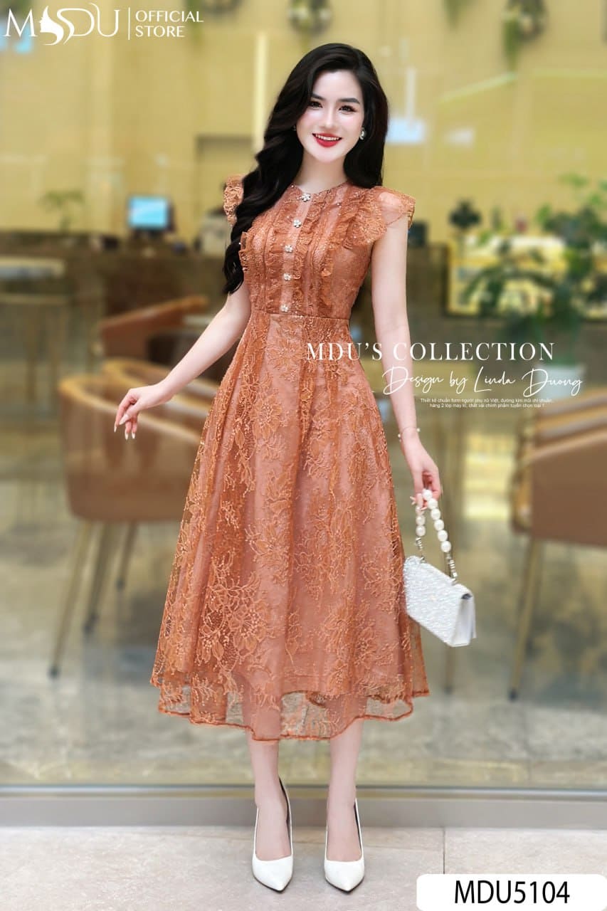 Đầm Sát Nách Dự Tiệc - Dáng Xòe