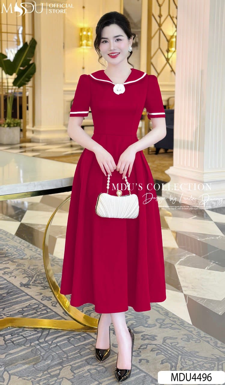 Các Kiểu Dáng Đầm Sơ Mi Công Sở - Đầm Sơ Mi Dáng Suông