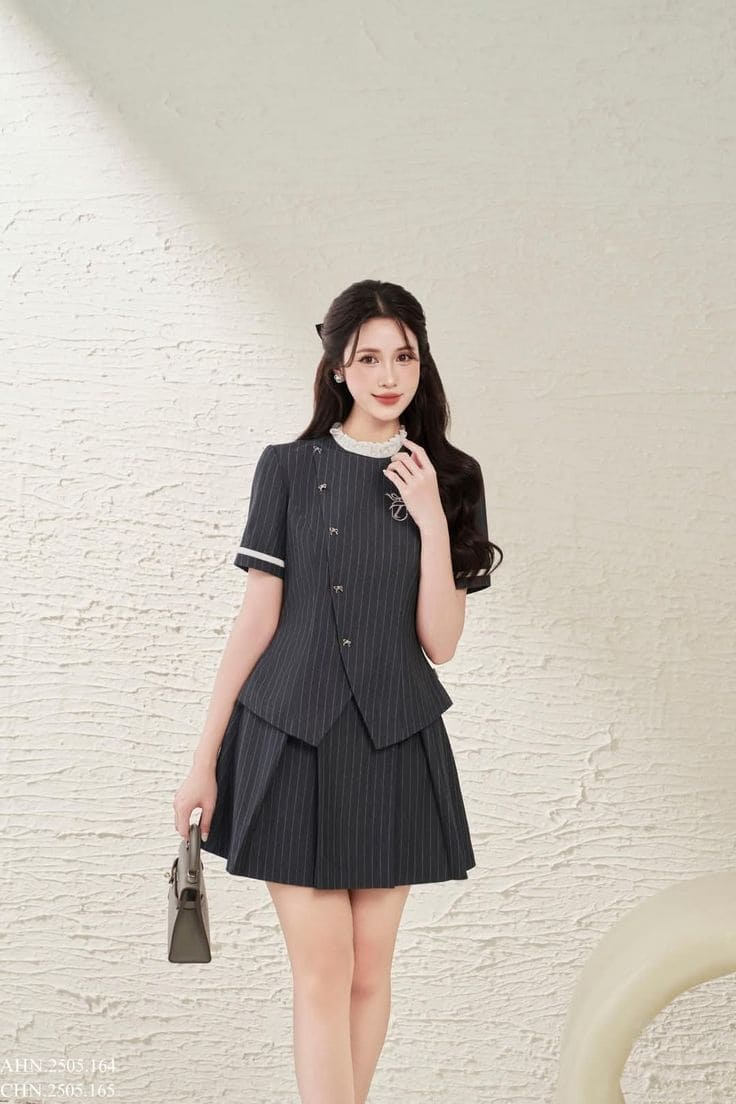 Phối đồ với váy ngắn 