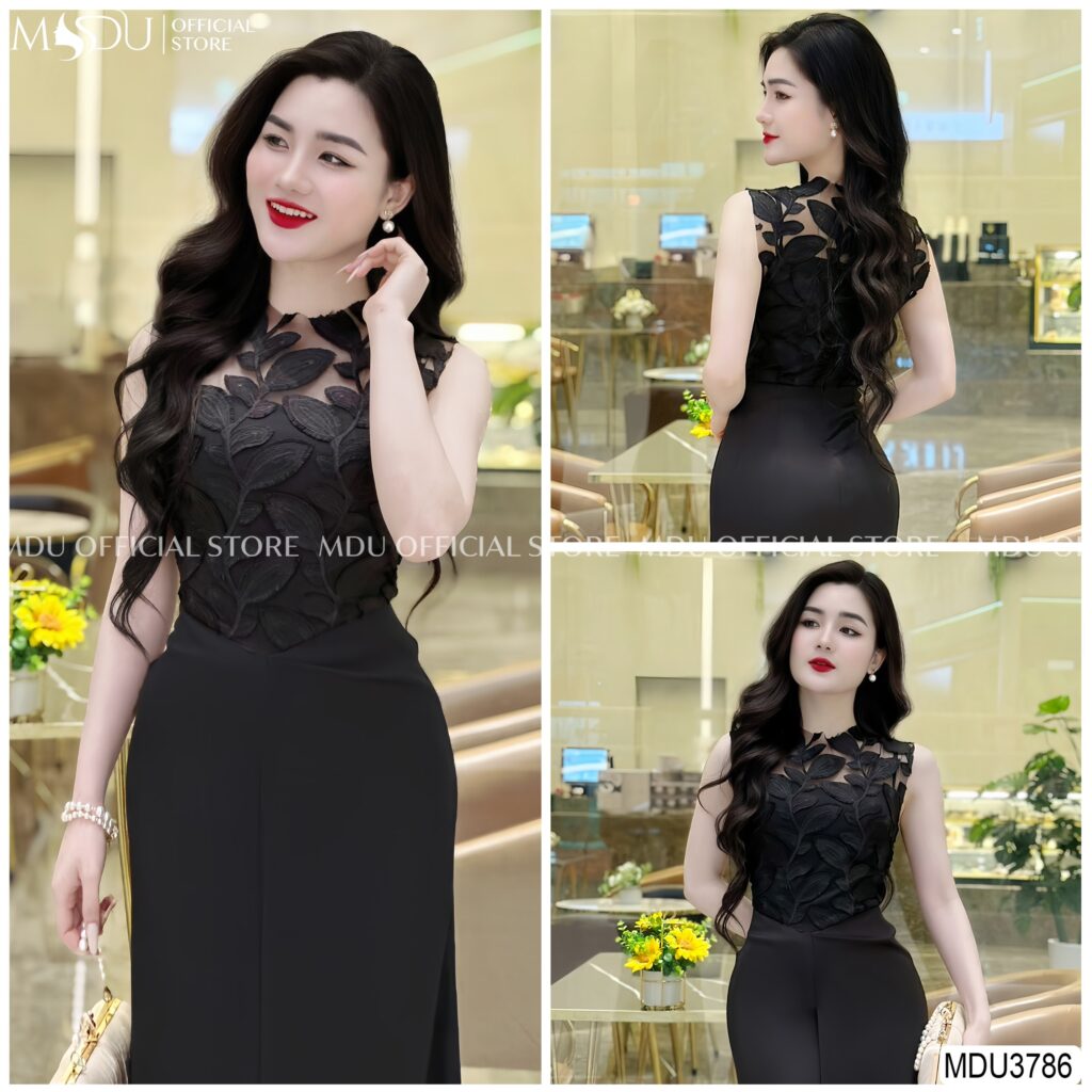 Váy Công Chúa Vintage Cổ Cao Trang Nhã