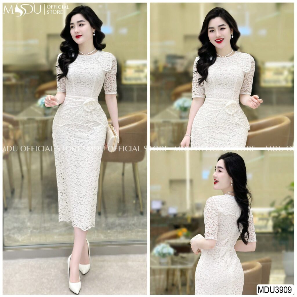 Chân Váy Bút Chì Phối Ren – Nữ Tính Và Sang Trọng