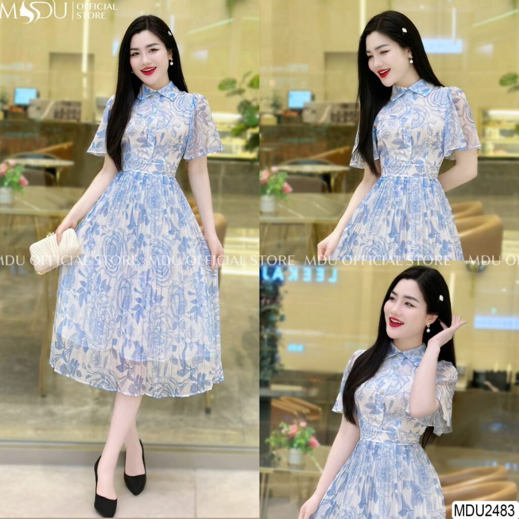 Đầm Vest Dự Tiệc Tay Bồng Cánh Tiên