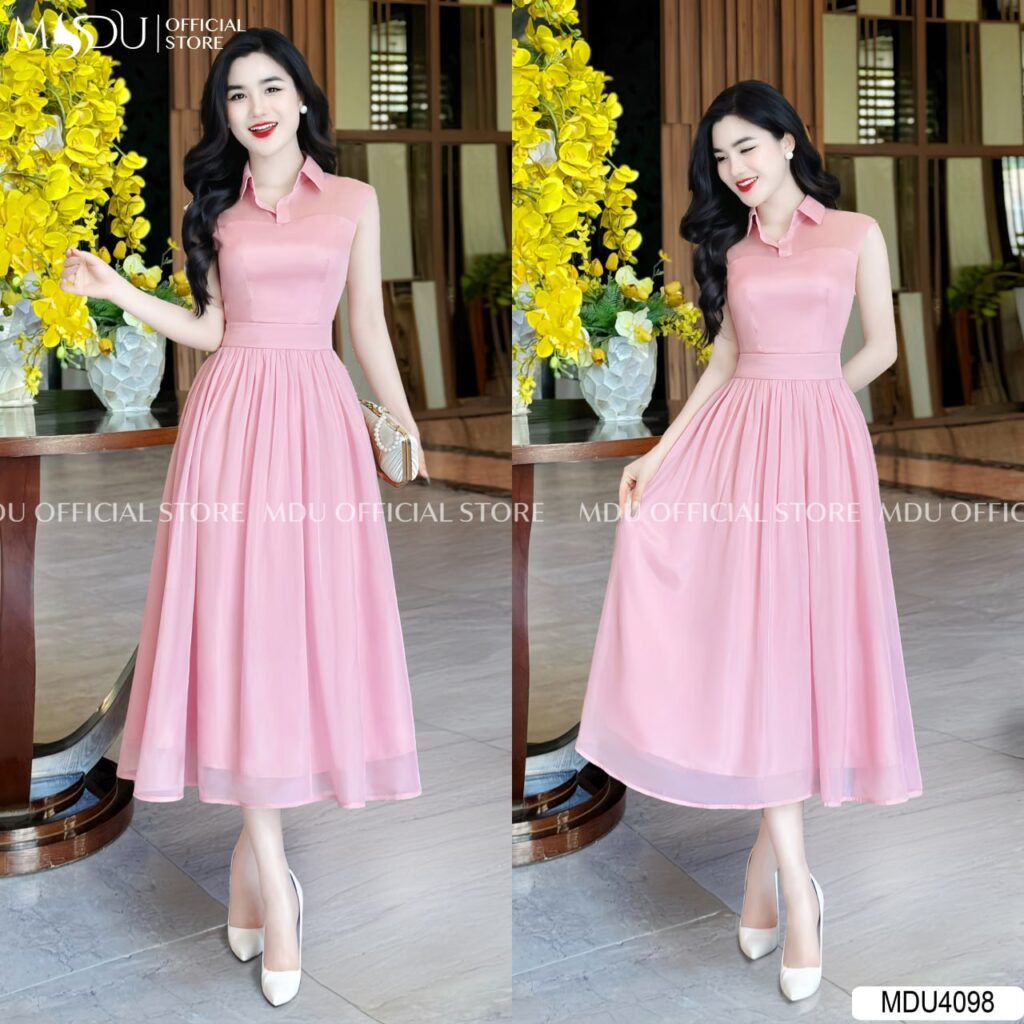 Váy Công Chúa Vintage Màu Pastel Ngọt Ngào