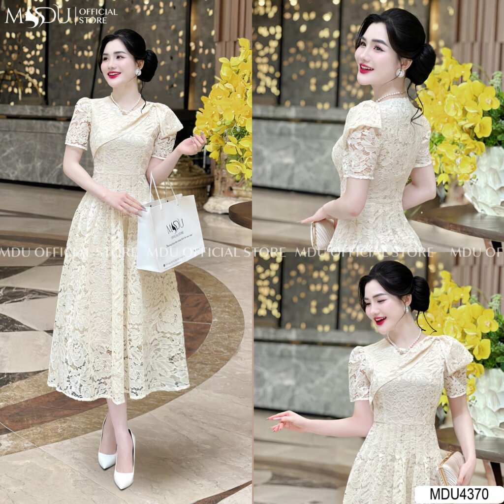 Đầm Công Chúa Vintage Ren Tinh Tế