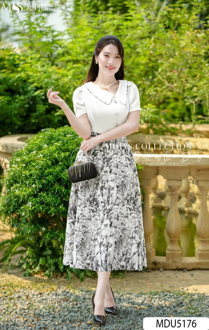 Những Kiểu Váy Công Sở Đẹp Cho Giáo Viên - Váy Chữ A