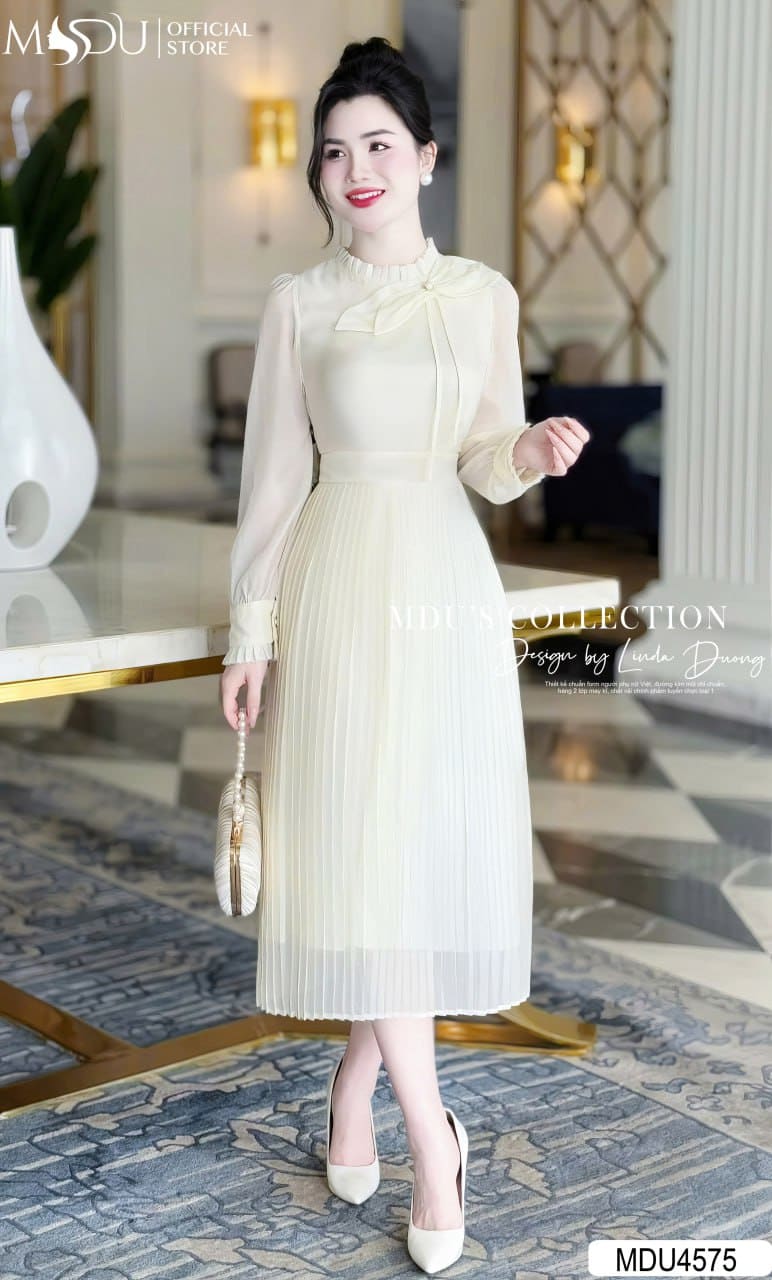 Những Kiểu Váy Công Sở Mùa Đông - Váy Xòe