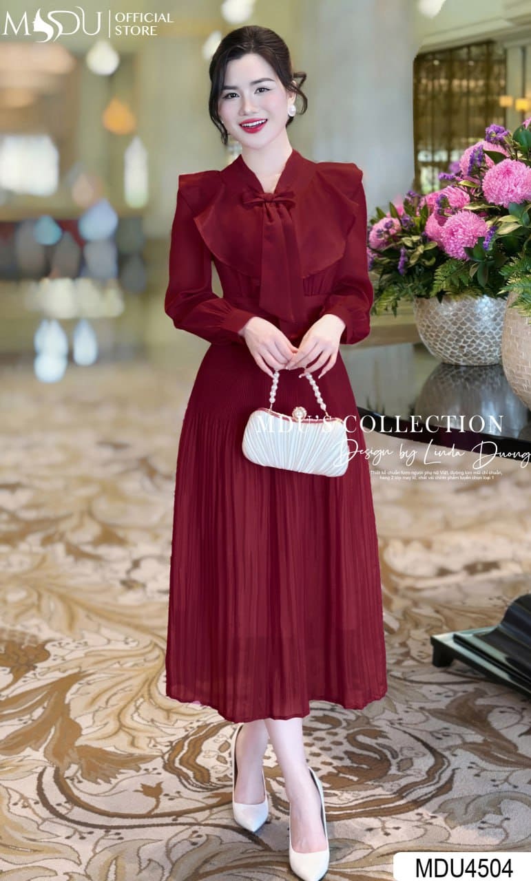 Những Kiểu Váy Công Sở Mùa Đông - Váy Suông