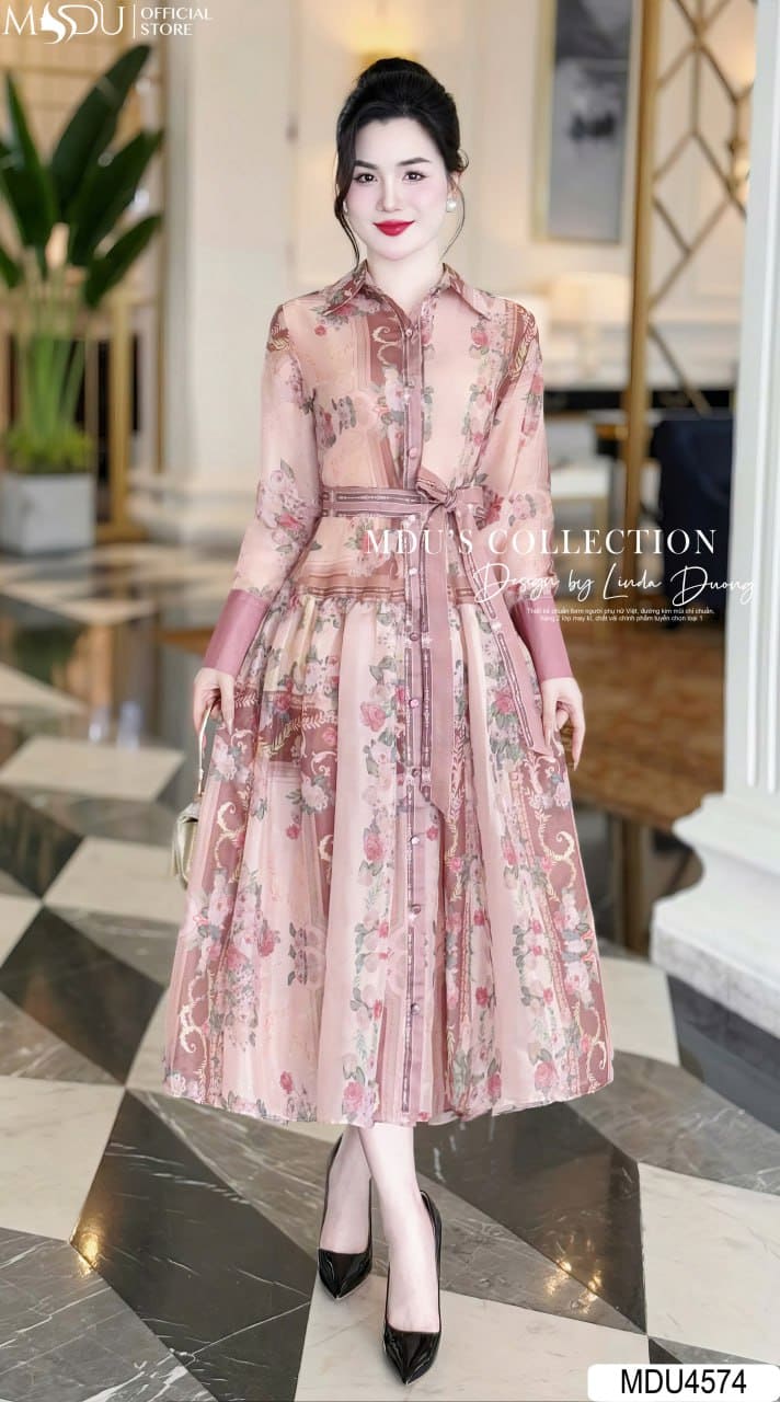 Những Kiểu Váy Công Sở Mùa Đông - Váy Cổ Sơ Mi