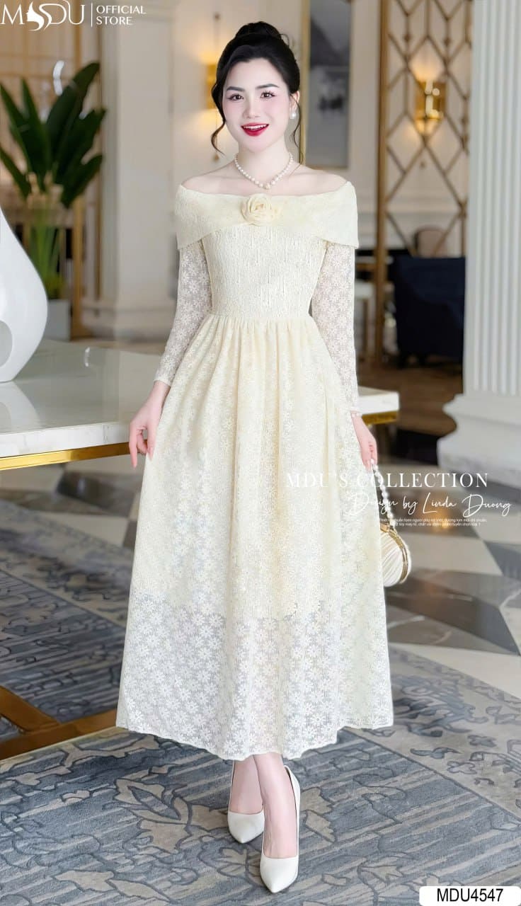 Các Kiểu Váy Dự Tiệc Sinh Nhật Đẹp Lung Linh - Váy Trễ Vai Gợi Cảm