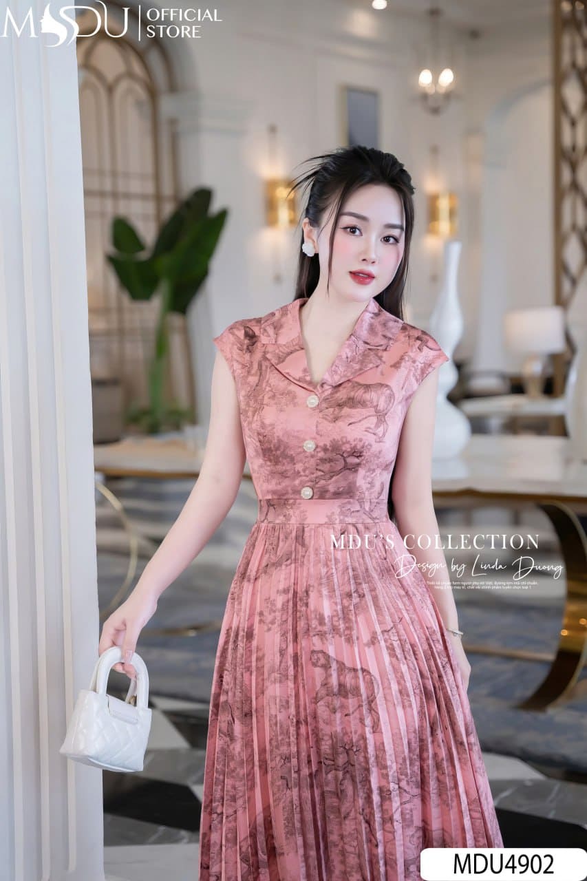 Phối Váy Lụa Thiết Kế Đi Chơi Năng Động