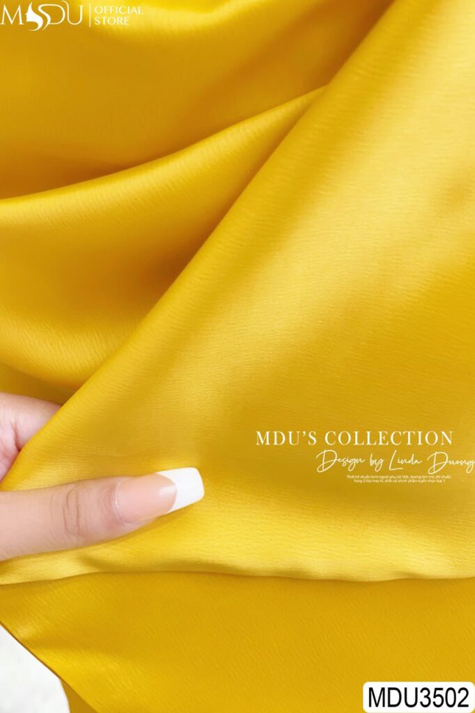 Váy Thiết Kế MDU3502 - Chất Liệu Lụa Twist Satin Vân Cao Cấp Mang Đến Cảm Giác Bóng Mượt và Mướt Tay