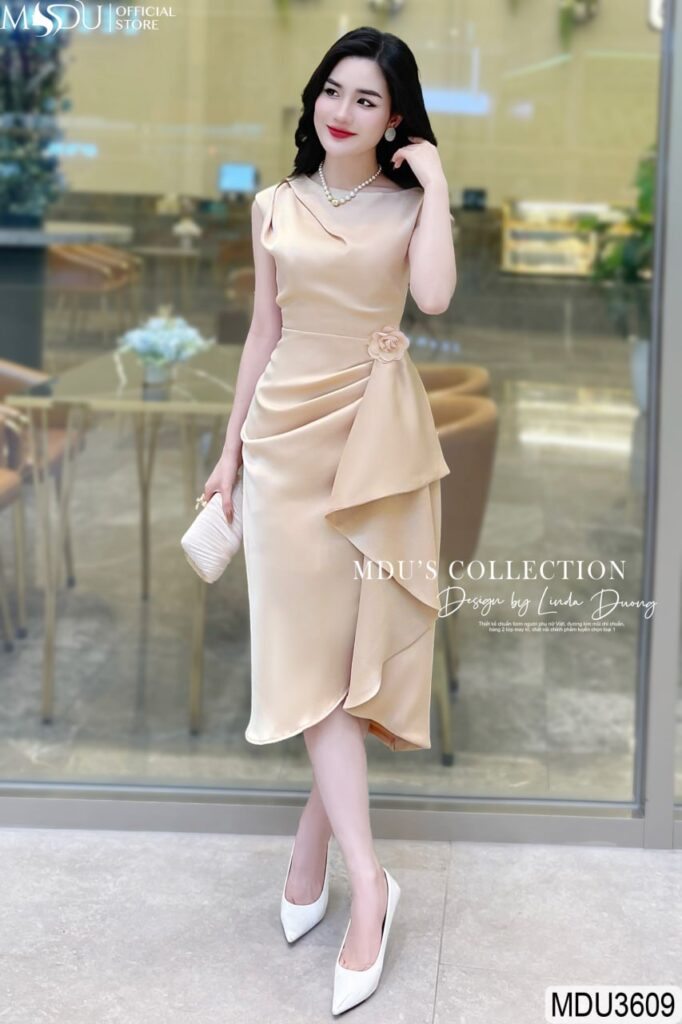 Váy Thiết Kế MDU3609 - Thiết kế Tinh Tế, Tôn VInh Vóc Dáng