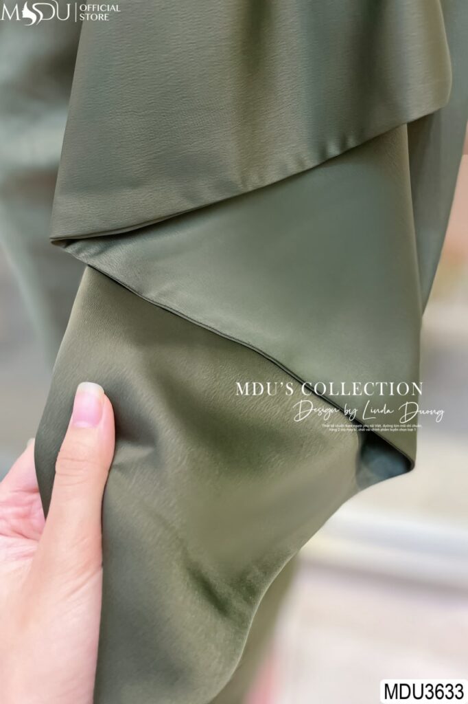 Váy Thiết Kế MDU3633 - Chất Liệu Lụa Twist Satin Vân Cao Cấp Mang Đến Sự Thoải Mái Và Sang Trọng