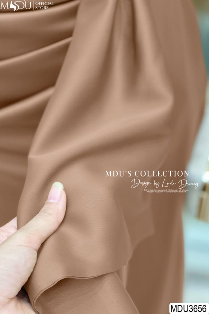 Váy Thiết Kế MDU3656 - Chất Liệu Lụa Twist Satin Vân Cao Cấp Mang Đến Độ Bóng Mượt, Mềm Mại Và Mướt Tay