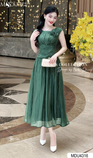Váy Thiết Kế MDU4316 Dáng Dài Đính Hoa Tinh Tế Và Cuốn Hút