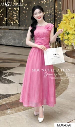 Váy Dự Tiệc MDU4326 Dáng Dài Đính Hoa Sang Trọng