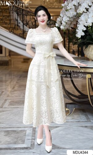 Váy Công Chúa MDU4344 Ren Kén Tằm Tinh Tế