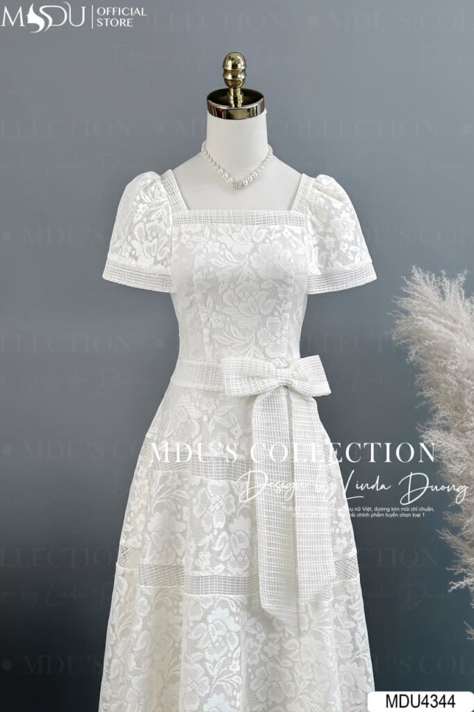 MDU4344 - Chất Liệu Ren Kén Tằm Cao Cấp