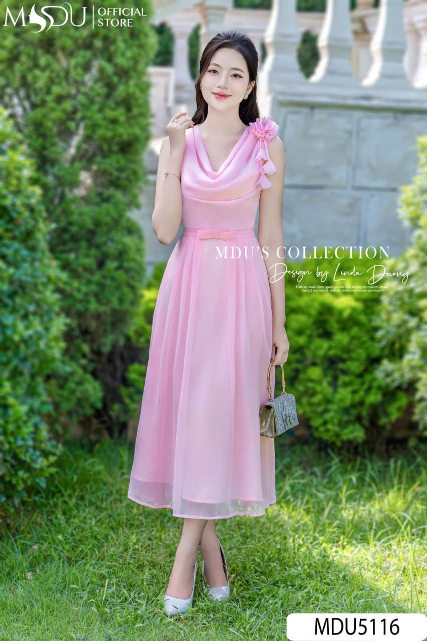 Váy Tơ Công Sở Cho Dáng Đồng Hồ Cát