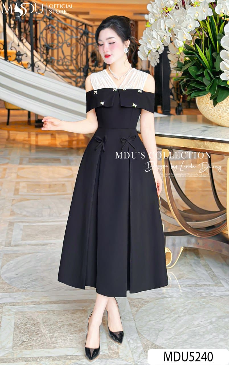 Biến Đầm Chữ A Dáng Dài Thành Váy Dự Tiệc Sang Trọng