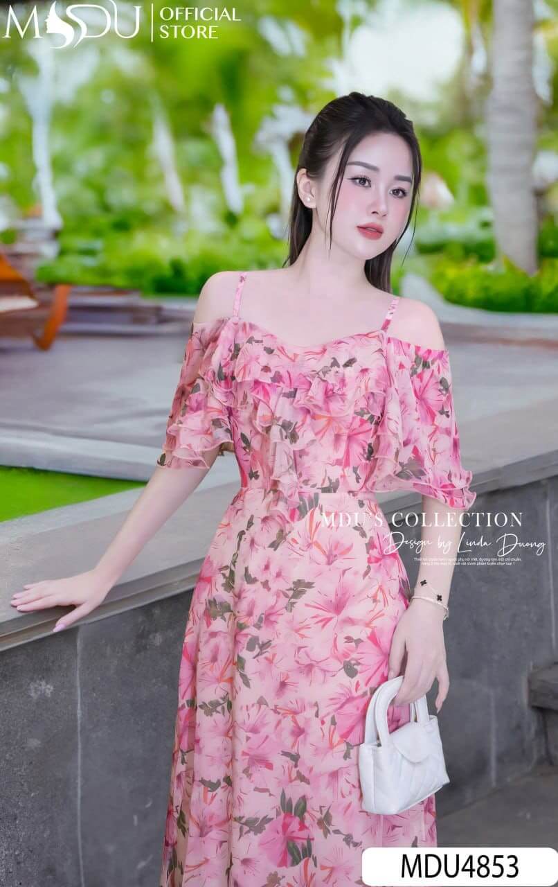 Đầm Công Chúa Trễ Vai 2 Dây - Nữ Tính Và Tinh Tế