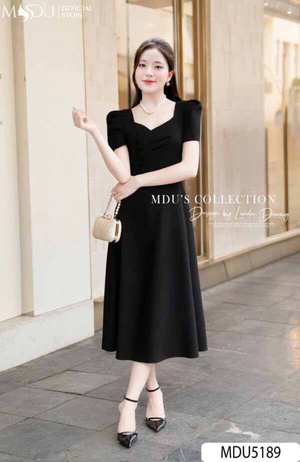 Vẻ đẹp nữ tính của đầm midi dáng dài