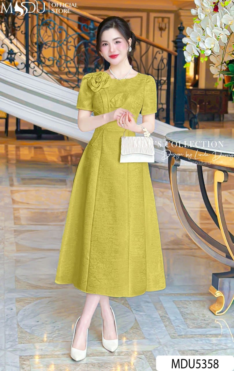 Đầm Xòe Dáng Dài Cho Bạn Nữ Mũm Mĩm