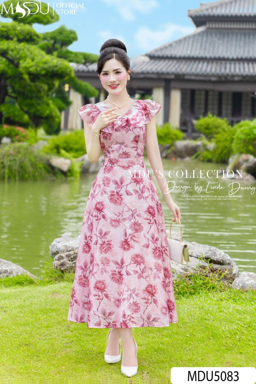 Váy Hoa Thiết Kế Cho Dáng Người Mũm Mĩm