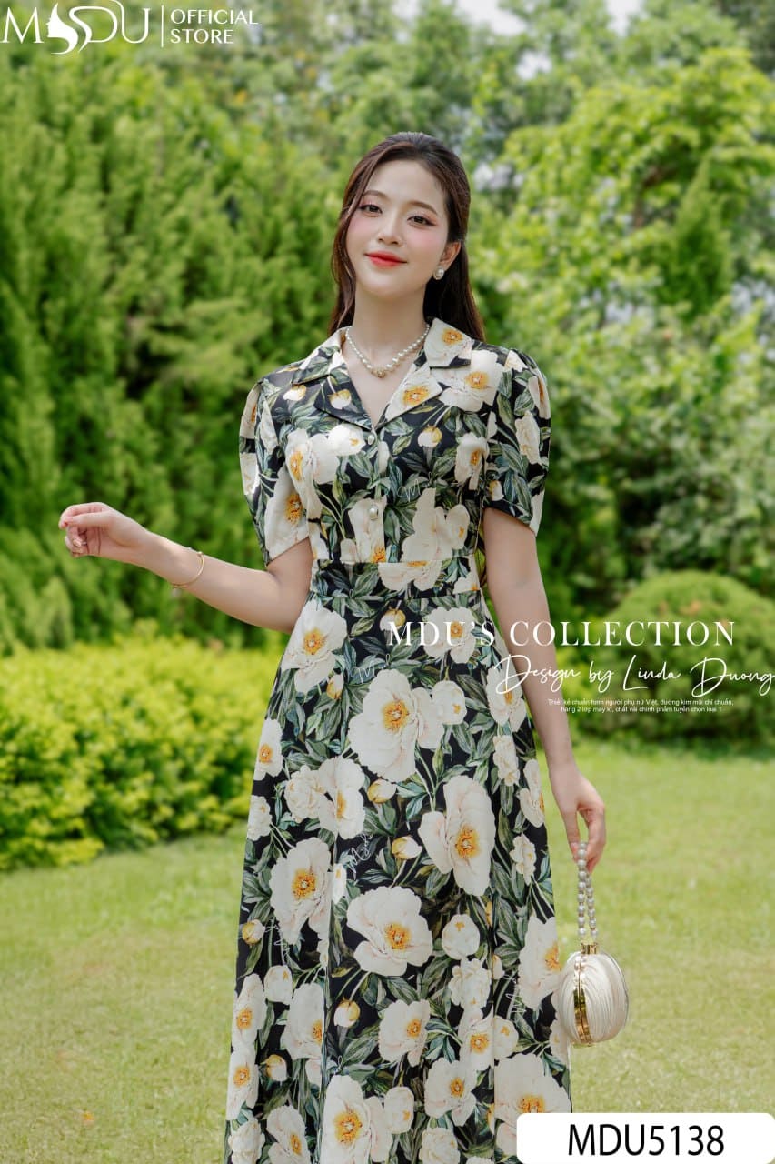 Váy Hoa Thiết Kế Với Họa Tiết Tropical