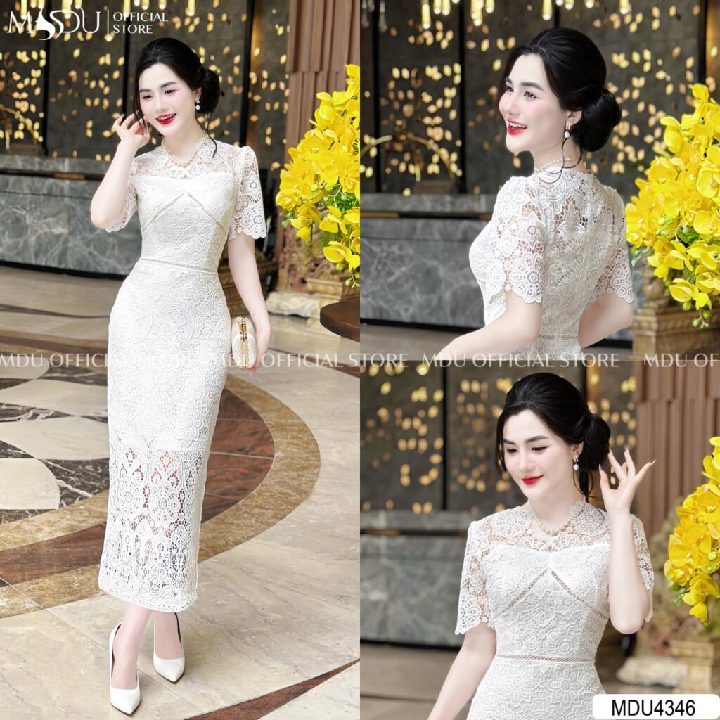 Đầm trắng công chúa đuôi cá