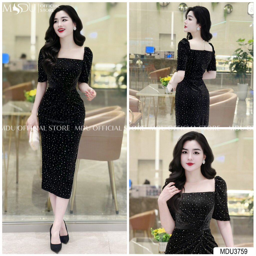 Váy Ống Body Đính Đá