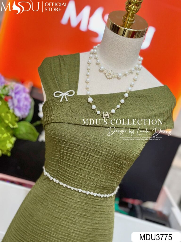 Váy Thiết Kế MDU3775 - Chất Liệu Visco Nhật Mềm Mại Cao Cấp