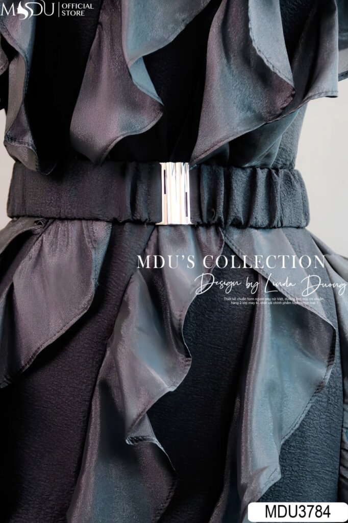 Váy Thiết Kế MDU3784 - Chất Liệu Tằm Nhăn Cao Cấp