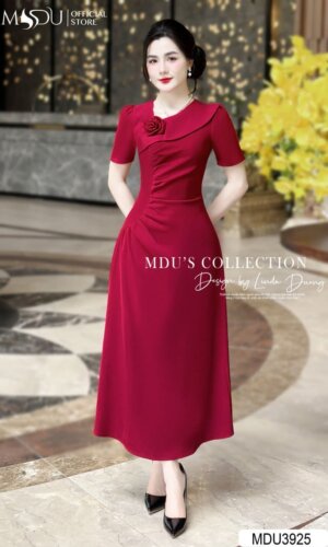 Váy Thiết Kế MDU3925 Hoa Đính Vai